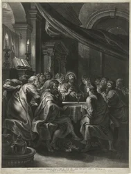 Christ et les apôtres lors de la Dernière Cène