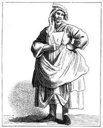 Femme vendant de vieux chapeaux, 1737-1742