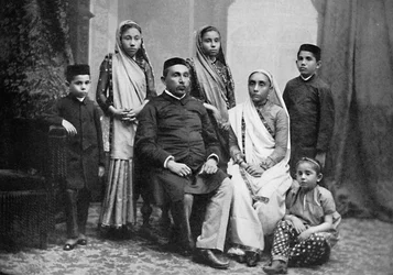 Une famille parsie, 1902