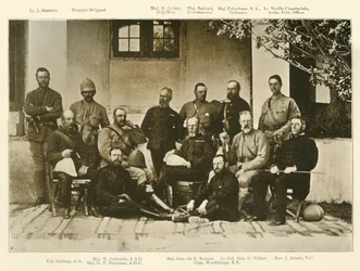État-major du général Roberts, expédition de Kandahar, vers 1880, 1901