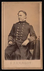 Portrait de David Glasgow Farragut 1801-1870, avant 1870