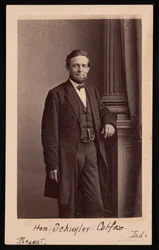 Portrait de Schuyler Colfax 1823-1885, avant 1885