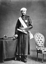 Sir Sala Jung, Premier ministre du Nizam de Hyderabad, vers 1870