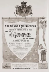 Publicité pour The Gramophone Comany