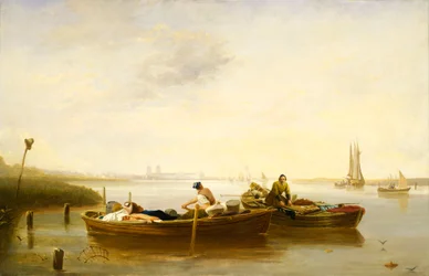 Greenwich depuis Blackwall Reach, vers 1830-40