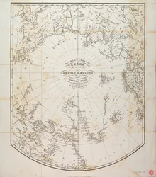 Carte hydrographique des régions arctiques