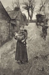 Pauvre veuve de campagne