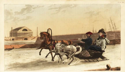 Traîneau utilisé en hiver par Alexandre Empereur de Russie