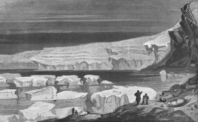 Le Grand Glacier Humboldt, baie de Peabody, 1855, 1928