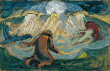 Devenir et disparaître, vers 1920 (huile sur carton)