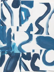 Abstrait bleu dynamique