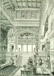Hall et escalier, de 