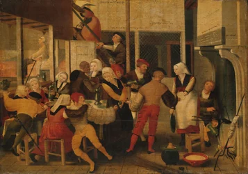 Fête dans un bordel, vers 1540