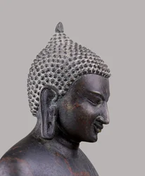 Tête de Bouddha, style Pagan classique (11ème-14ème siècle)