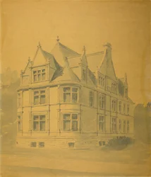 Maison William J. Goudy, Chicago, Illinois, perspective