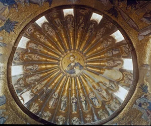Christ pantocrator (ou Christ en gloire) et les Apôtres (Mosaïque)