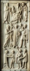 Épisode de la vie de saint Paul de Tarse. Diptyque en ivoire. Ve siècle. Florence, Museo Nazionale del Bargello