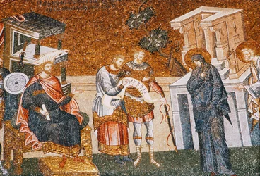 Marie et Joseph devant Cyremius s