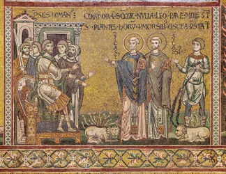 Saint Cassius et Saint Casto devant l