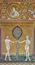 Le péché originel, mosaïque byzantine, Cycle de l