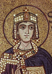 Le roi Salomon, détail des mosaïques intérieures de la basilique Saint-Marc, XIIe siècle