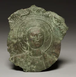 Plaque de porte avec la tête d