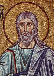 Le prophète Jérémie (6e siècle avant JC). Détail du décor de la basilique Saint Marc à Venise (Italie)