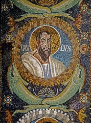 PAULUS: Mosaïque byzantine, VIe siècle