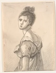 Portrait de femme en demi-figure