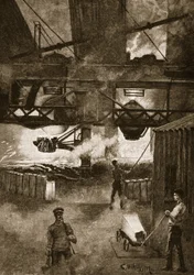Le procédé Bessemer, illustration tirée de « Cassell