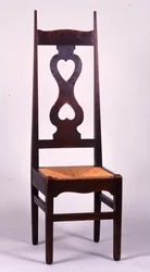 Chaise conçue par C.F.A. Voysey en 1898, probablement fabriquée par C.H.B. Quennell