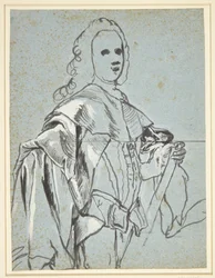 Étude pour un portrait, probablement de A.G. Moltke