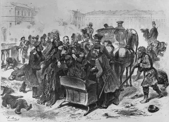 Assassinat du tsar Alexandre II à Saint-Pétersbourg, le 13 mars