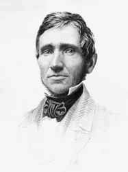Portrait de Charles Goodyear (1800-1860), chimiste autodidacte et inventeur américain qui a développé le caoutchouc vulcanisé, gravure