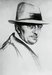 Portrait de Dario Niccodemi (1874-1934), dramaturge et écrivain italien