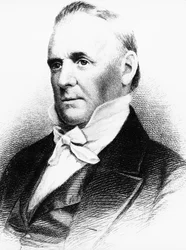 Portrait de James Buchanan (1791-1868), avocat, diplomate et homme politique américain qui a été le 15e président des États-Unis de 1857 à 1861, gravure