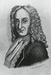 Portrait de Pietro Antonio Michelotti (1673-1740), médecin et iatromathématicien italien, gravure par Schiavonetti