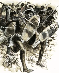 Des tribus abyssines attaquent le fort de Gura en 1875