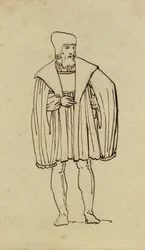 Étude de costume du XVIe siècle