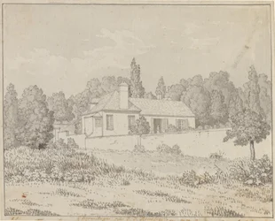 Maison de Jean-Jacques Rousseau dans le jardin du palais à Ermenonville