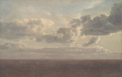 Étude de nuages au-dessus de la mer