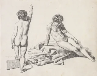 Deux petites filles nues, l