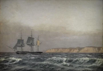 Vue des falaises de Møn et d