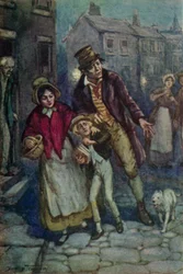 Illustration pour Oliver Twist de Charles Dickens