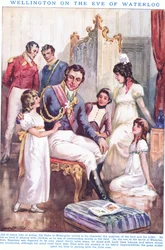Wellington à la veille de Waterloo AD 1815