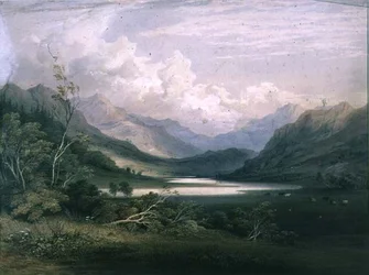 Scène dans le district des lacs anglais