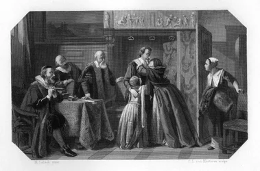 Hugo de Groot Grotius, juriste et philosophe néerlandais du 17ème siècle, vers 1870