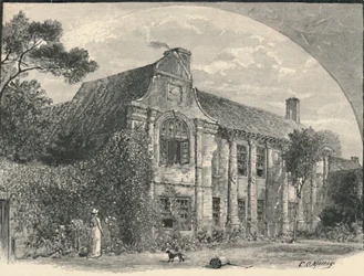 Slyfield House : La façade du jardin, Surrey, 1886