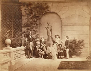 Portrait de la famille royale à Osborne House, 1857