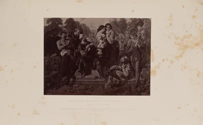 Scène de As You Like It, par D. Maclise, R.A.